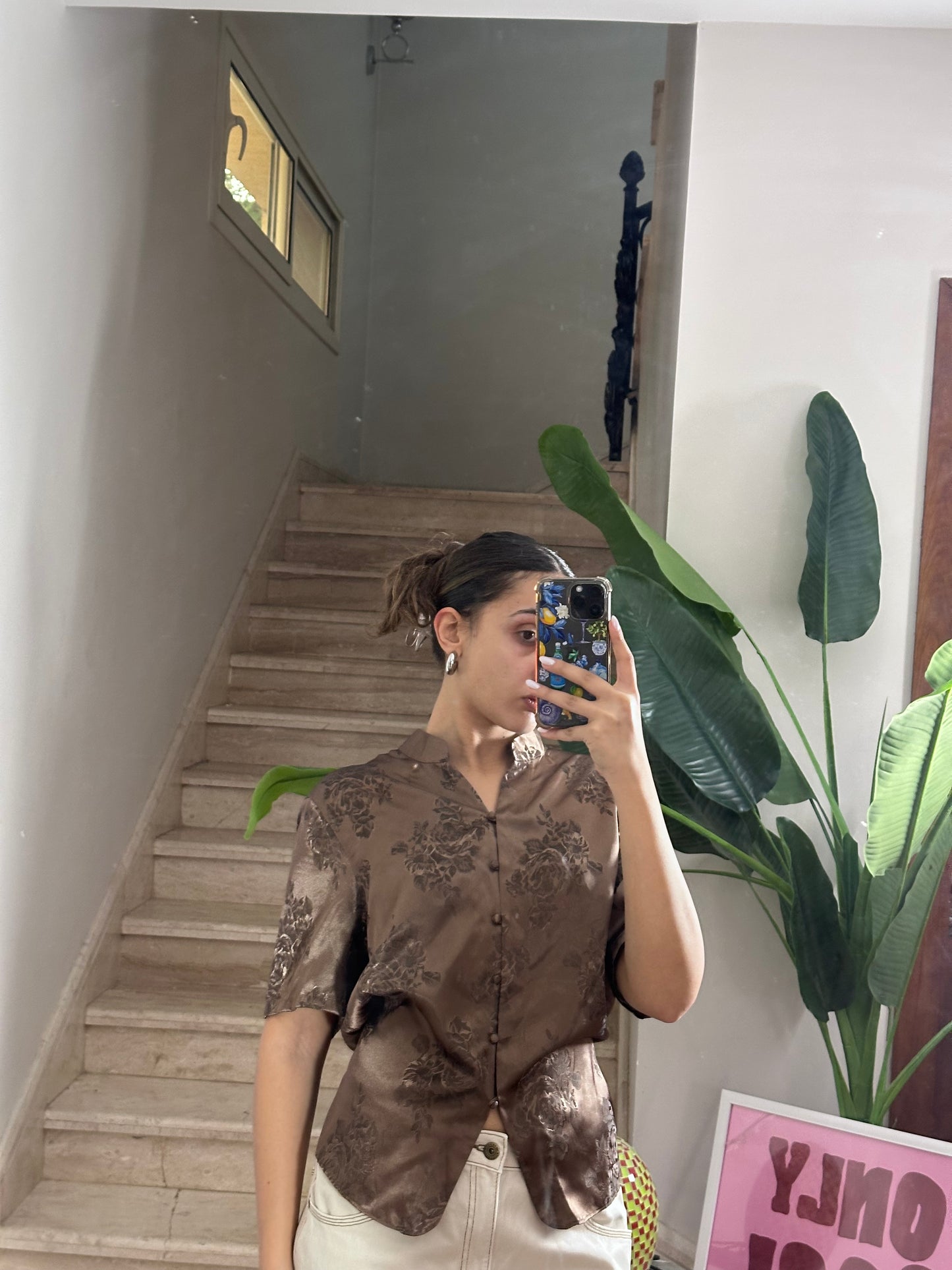 Asian Satin Shirt (XL)
