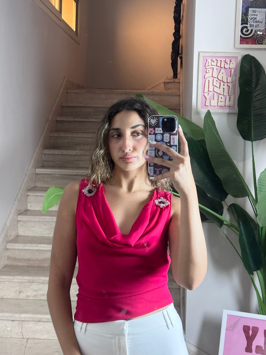 Cowl Neck Top (Small)