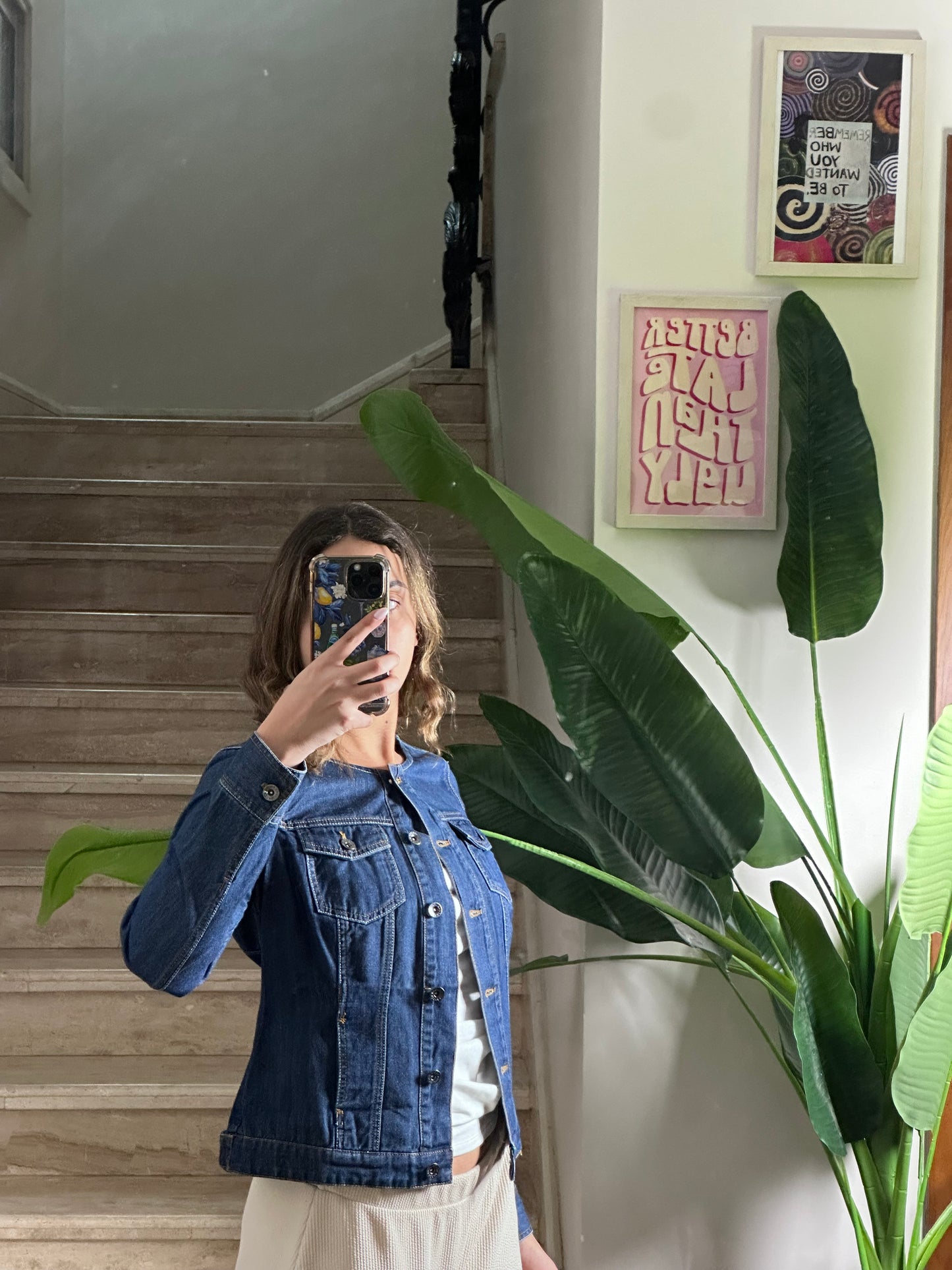 Collarless Denim (Large)