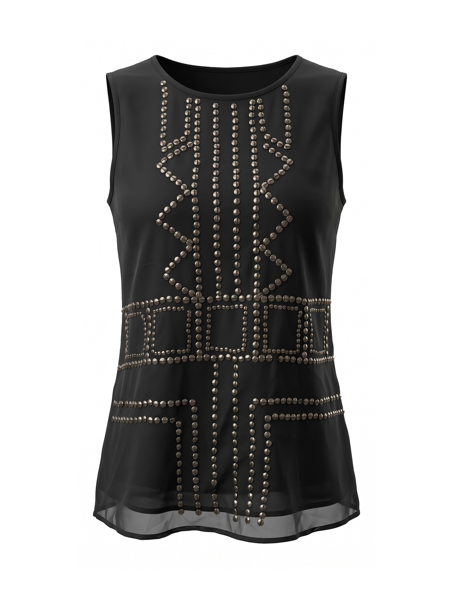 Sequins Mesh Blouse (Large)