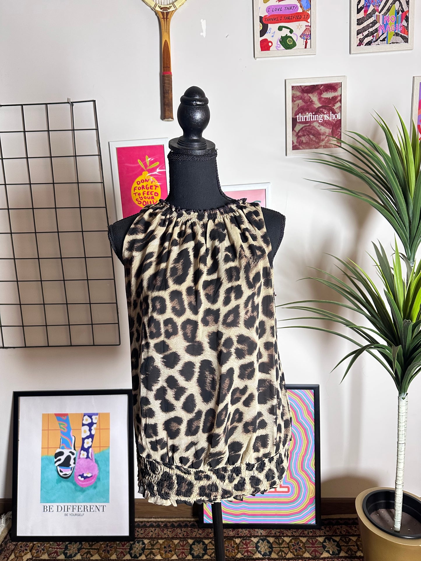 Halter Leopard Top (Large)