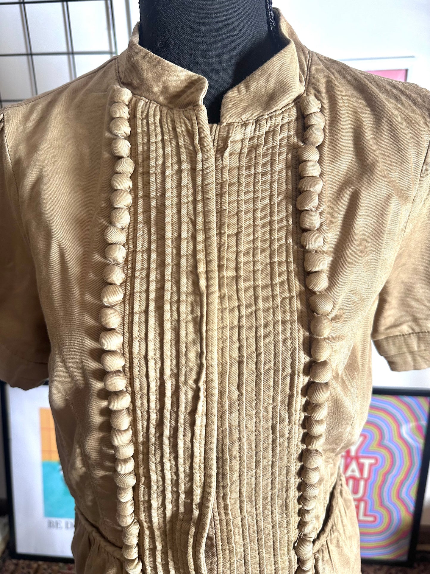 Vintage Gap Pleated Shirt (Medium)