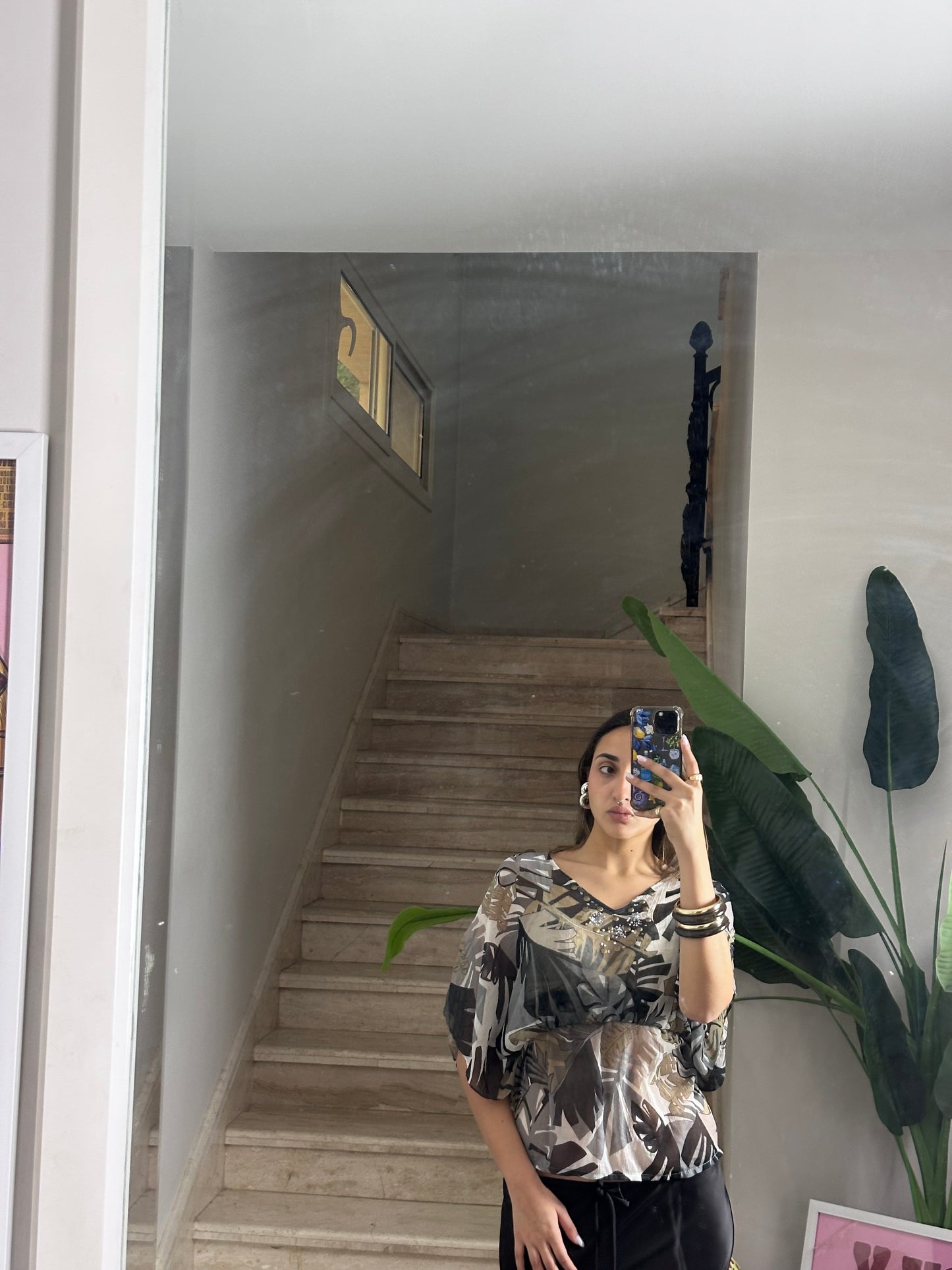 Floral Sequin Top (Large)