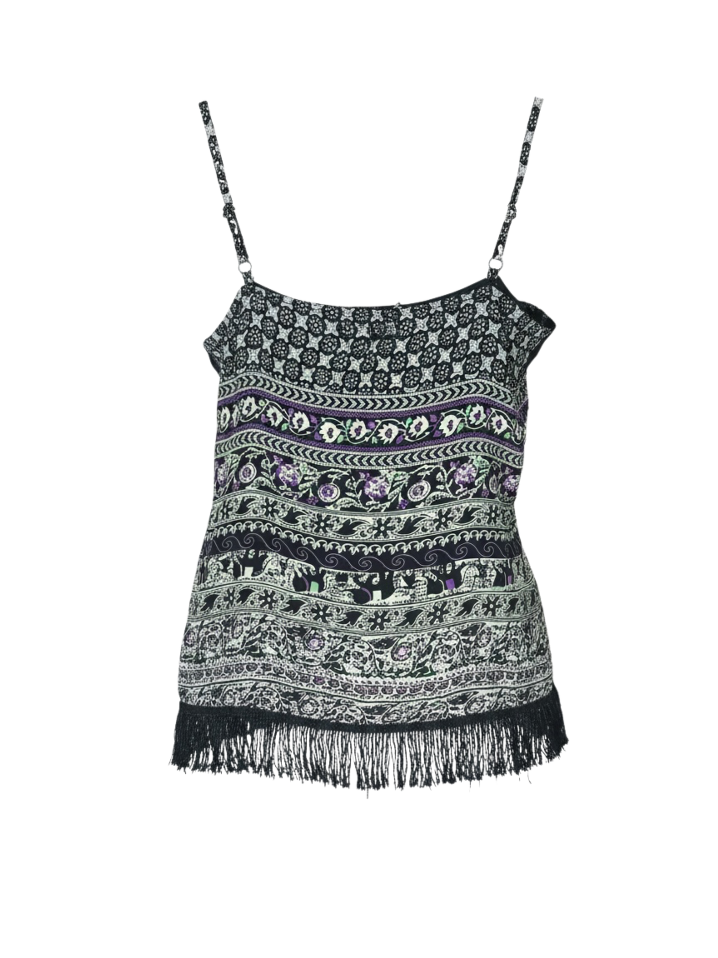 Printed Black top (medium)