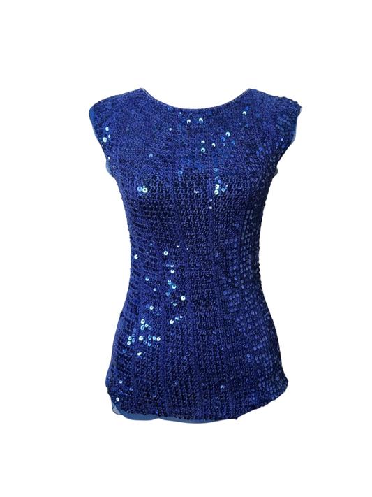 Blue Sequin Top (Small)