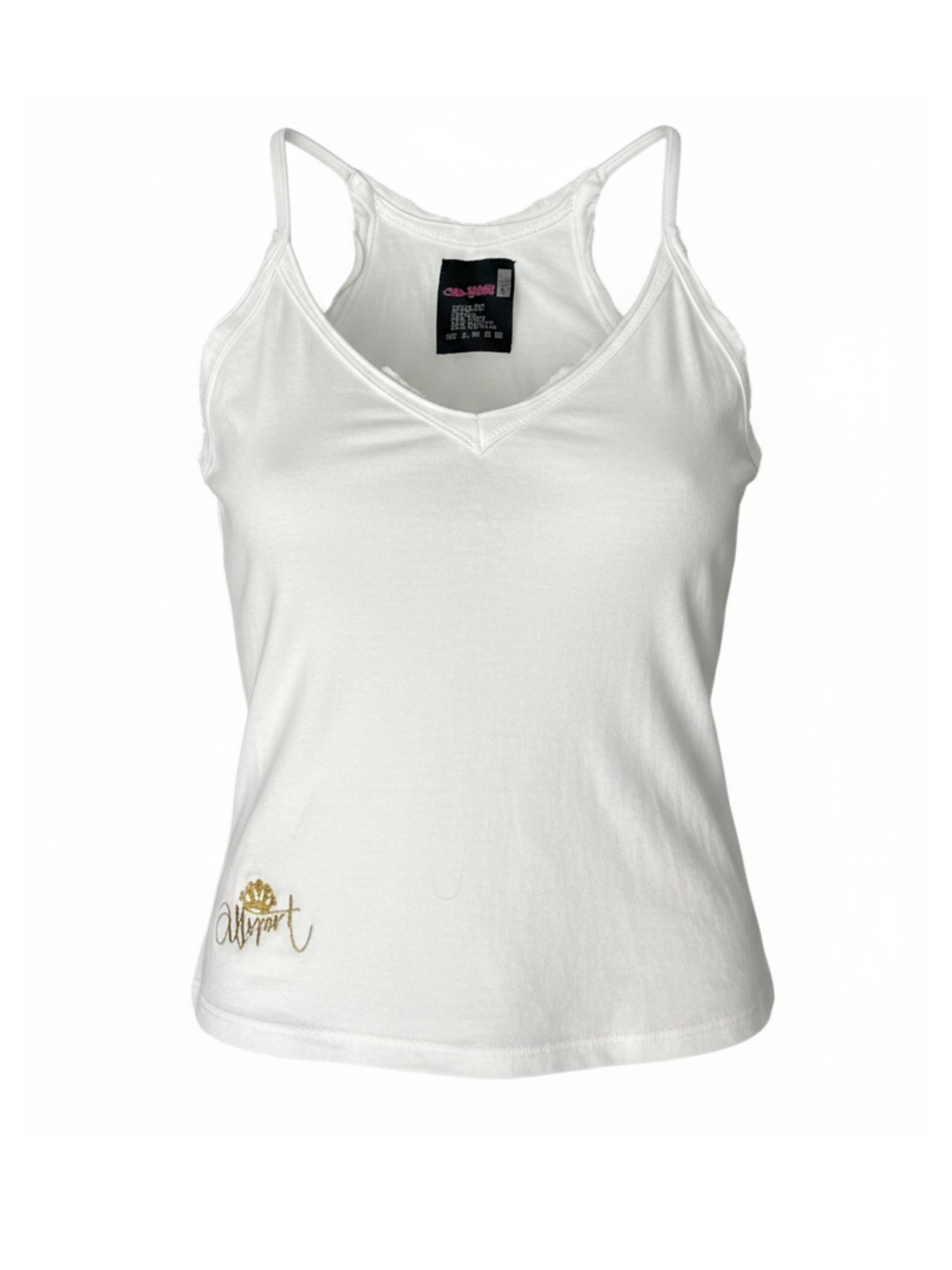 Spaghetti Gold Graphic Top (Medium)