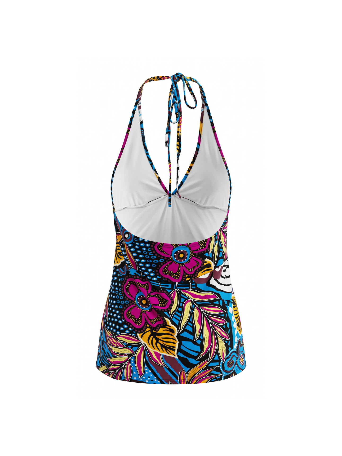 Vibrant Abstract Halter Top (Large)