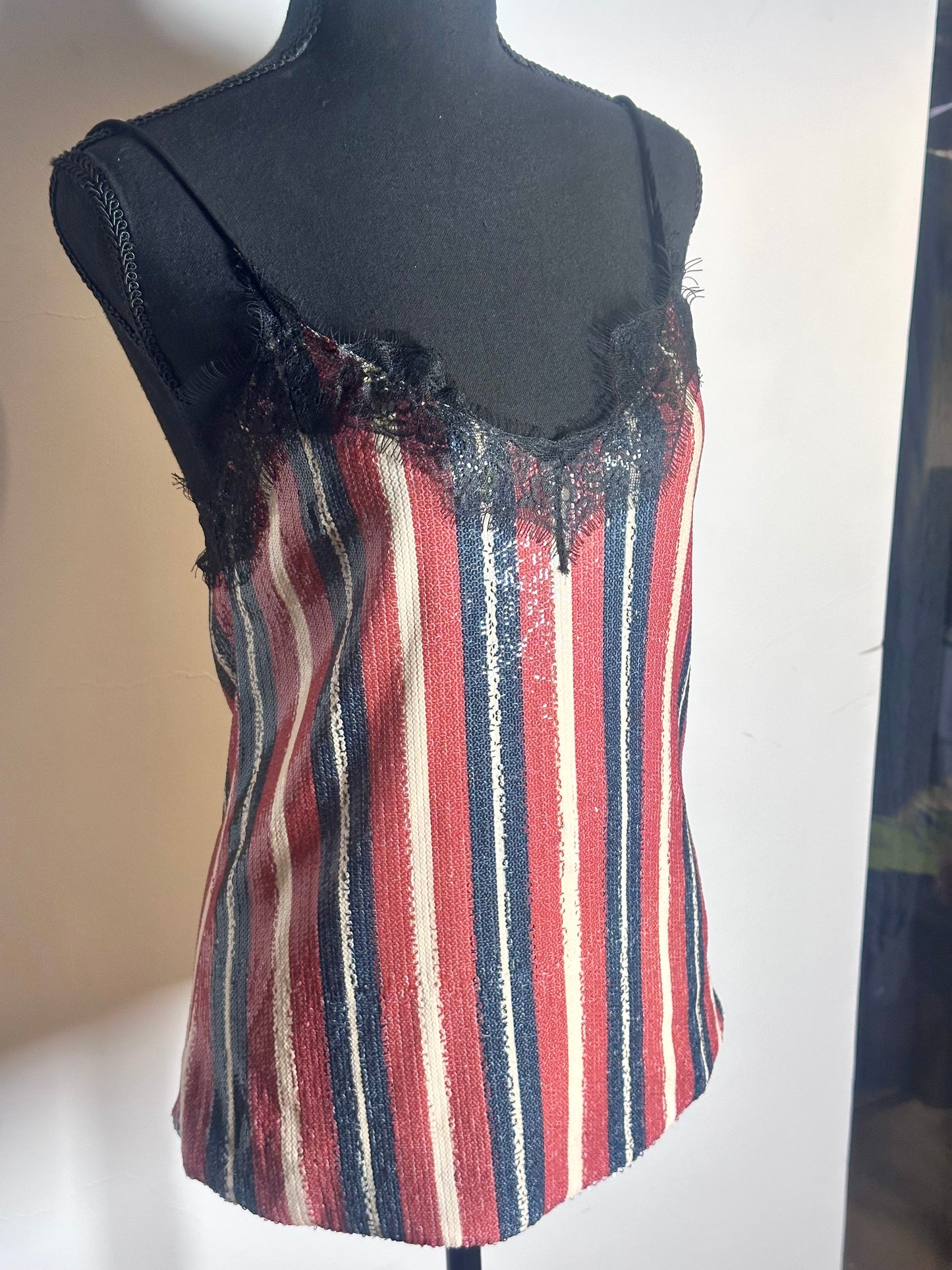 Lace Sequined Top (XS)