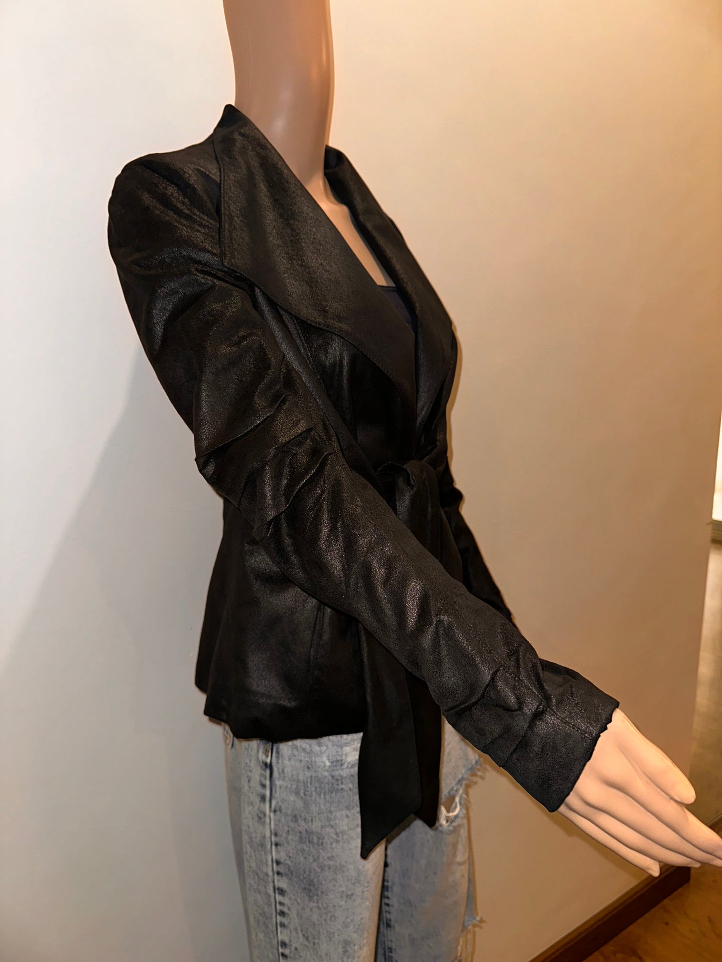 Black Suede Blazer - Zara