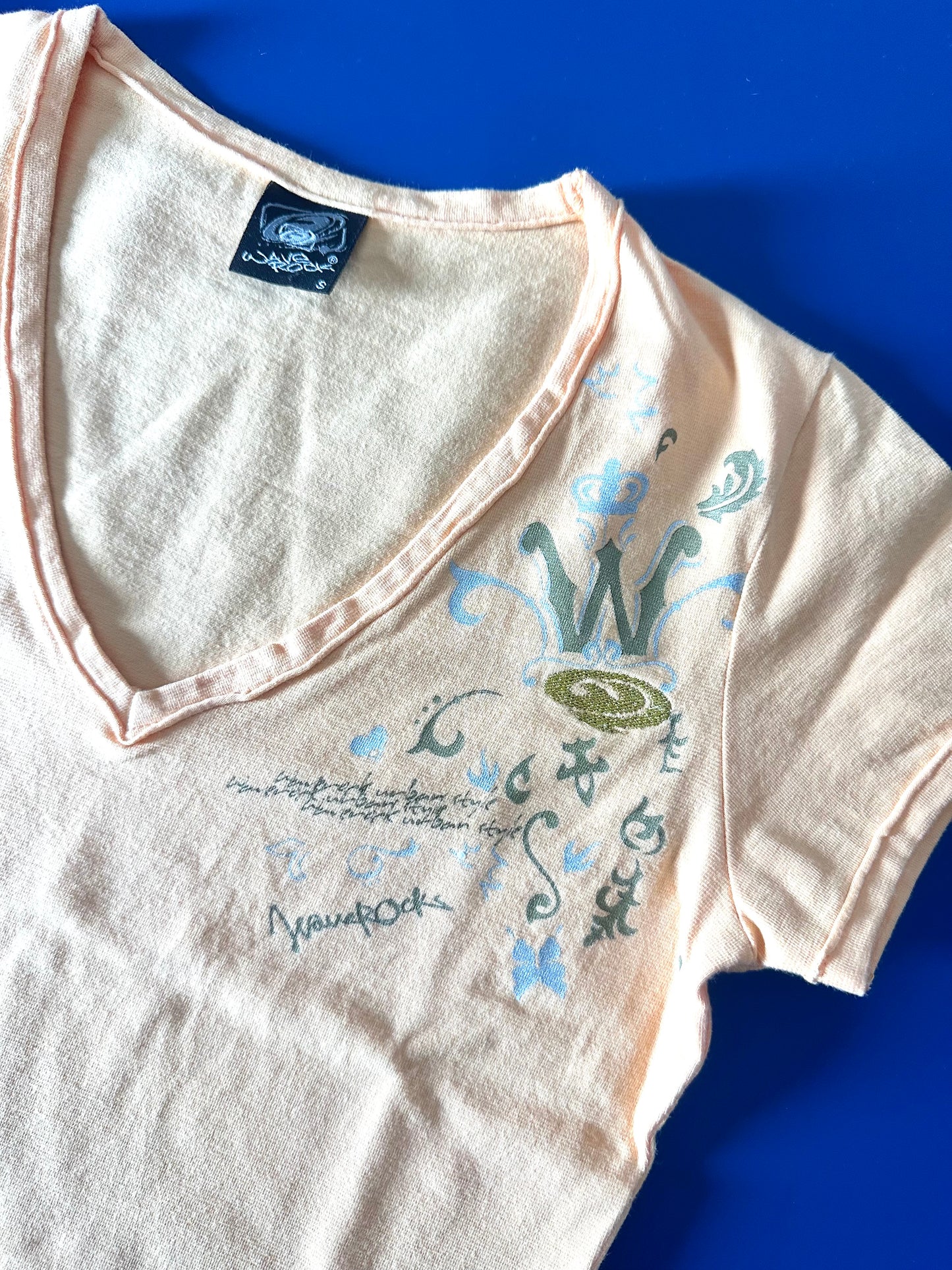 Peach Graphic Tee (Small)