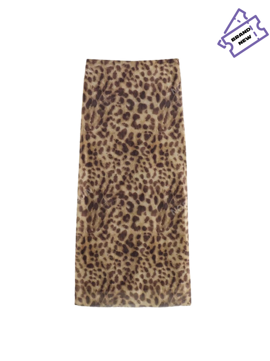 Leopard Print Skirt - Shein
