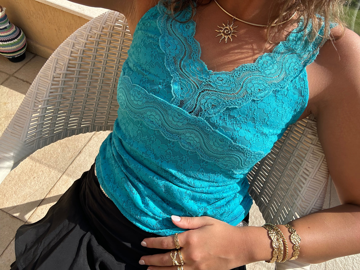 Electric Lace Top