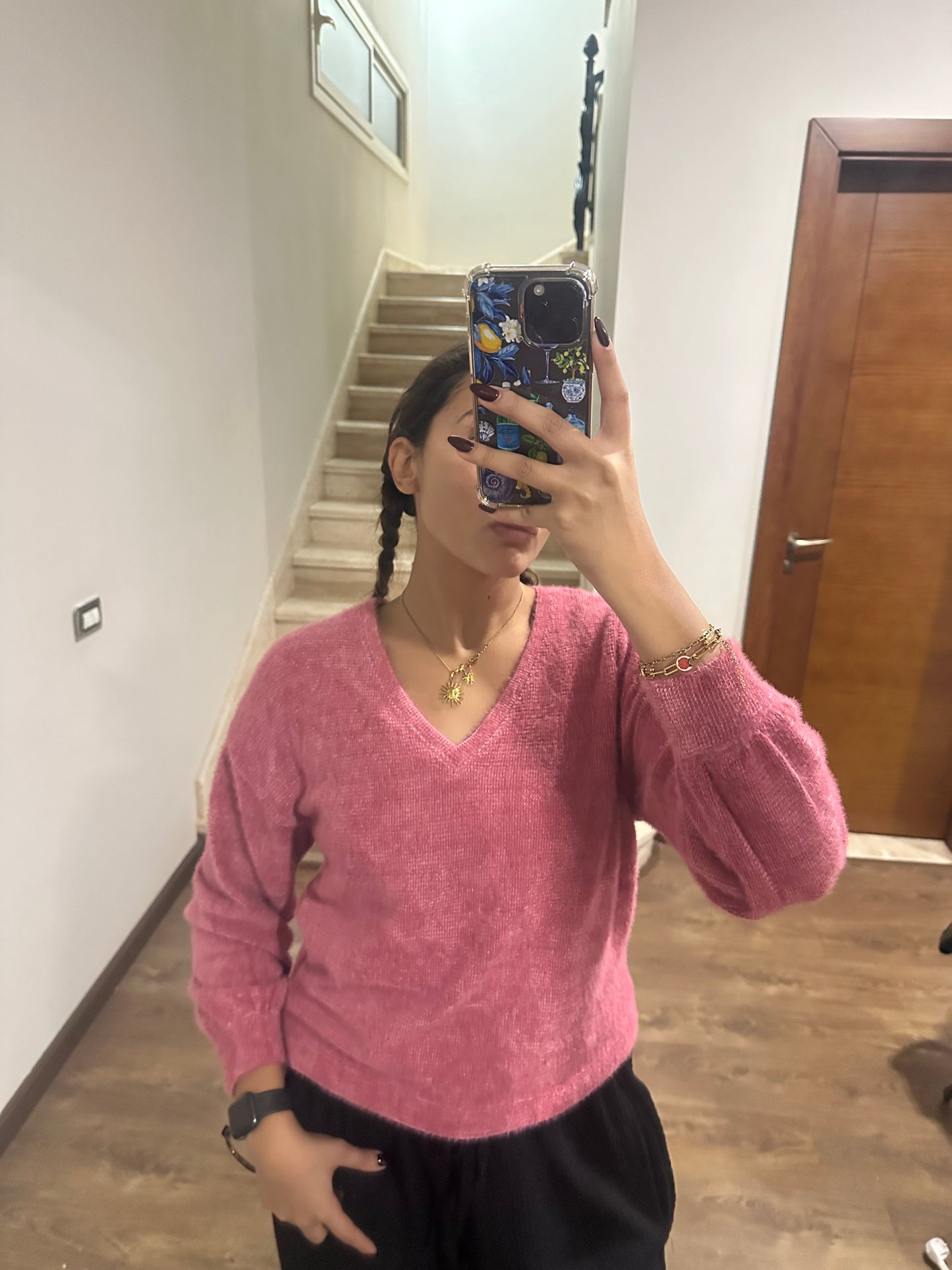 Fluffy Pink Pullover