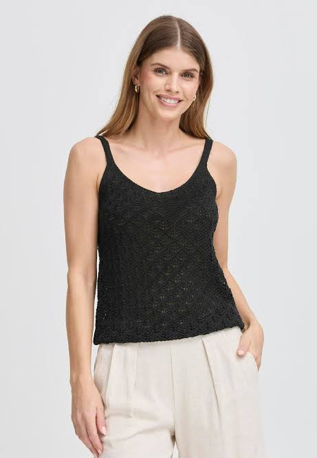 Crochet Black Top
