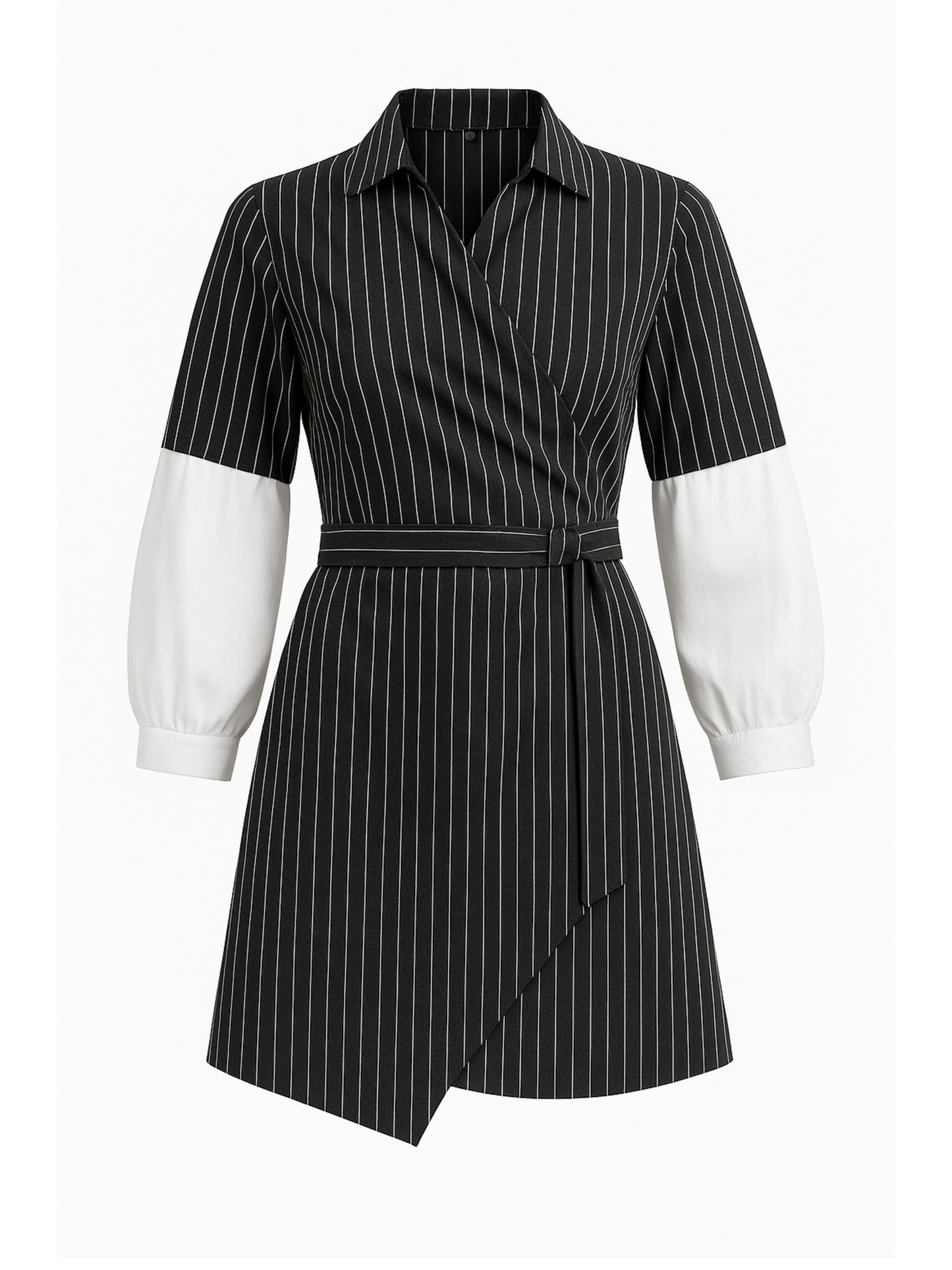 Power Lines Wrap Dress