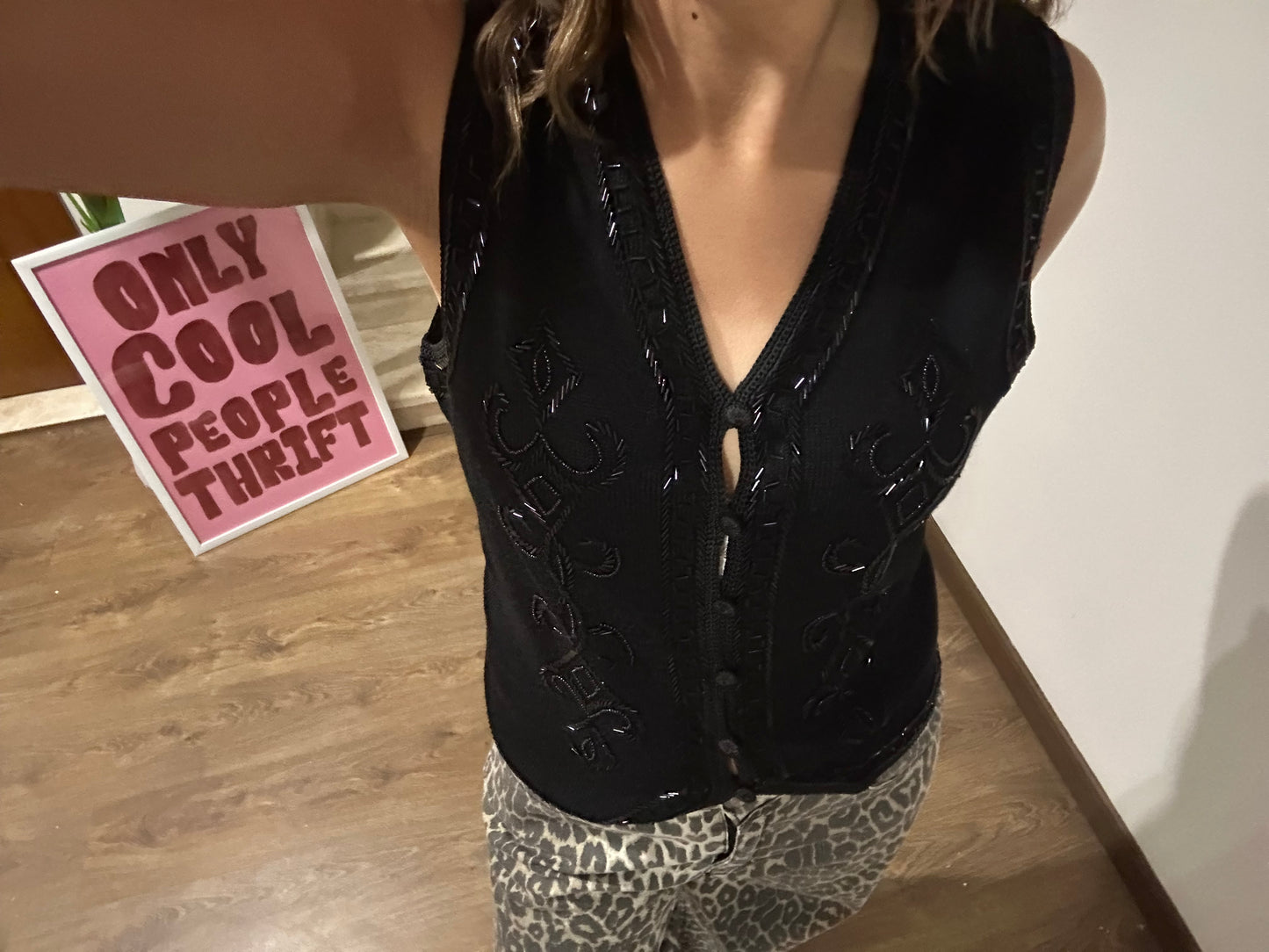 Vintage St Michael Beaded Knit