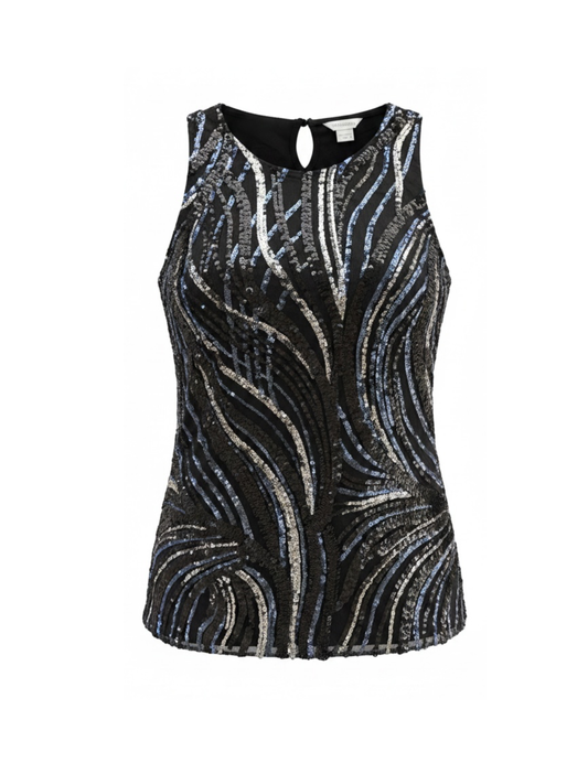 Swirl Sequin Top (Large)