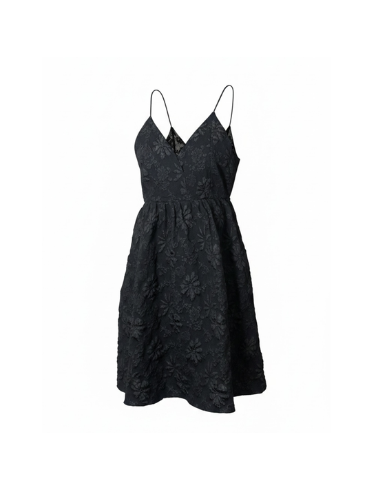 Floral Black Dress (Medium)