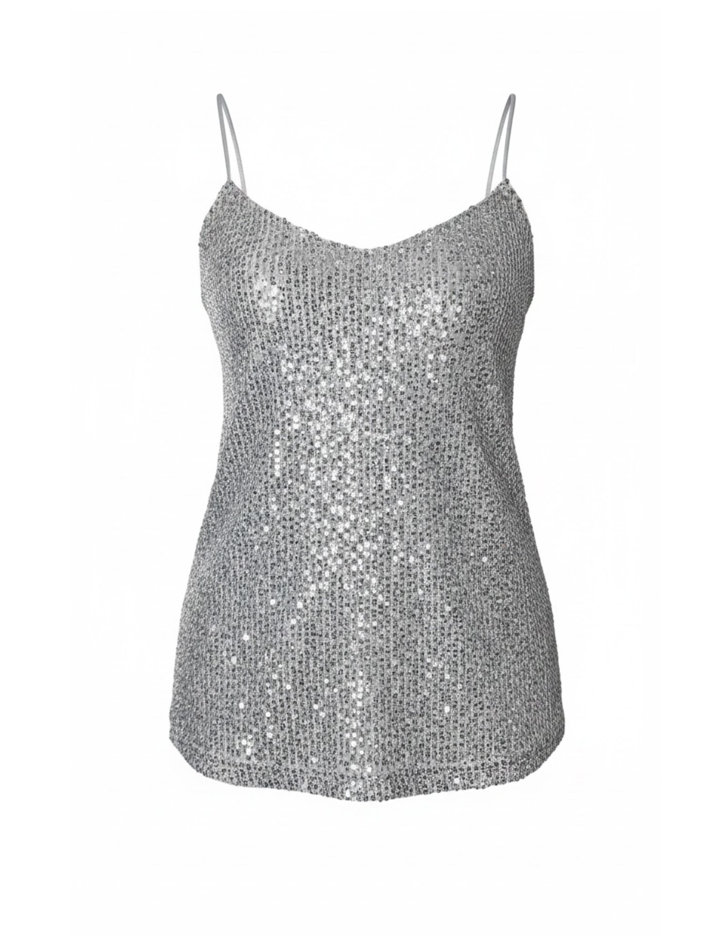 Silver Sequined Top (Large)