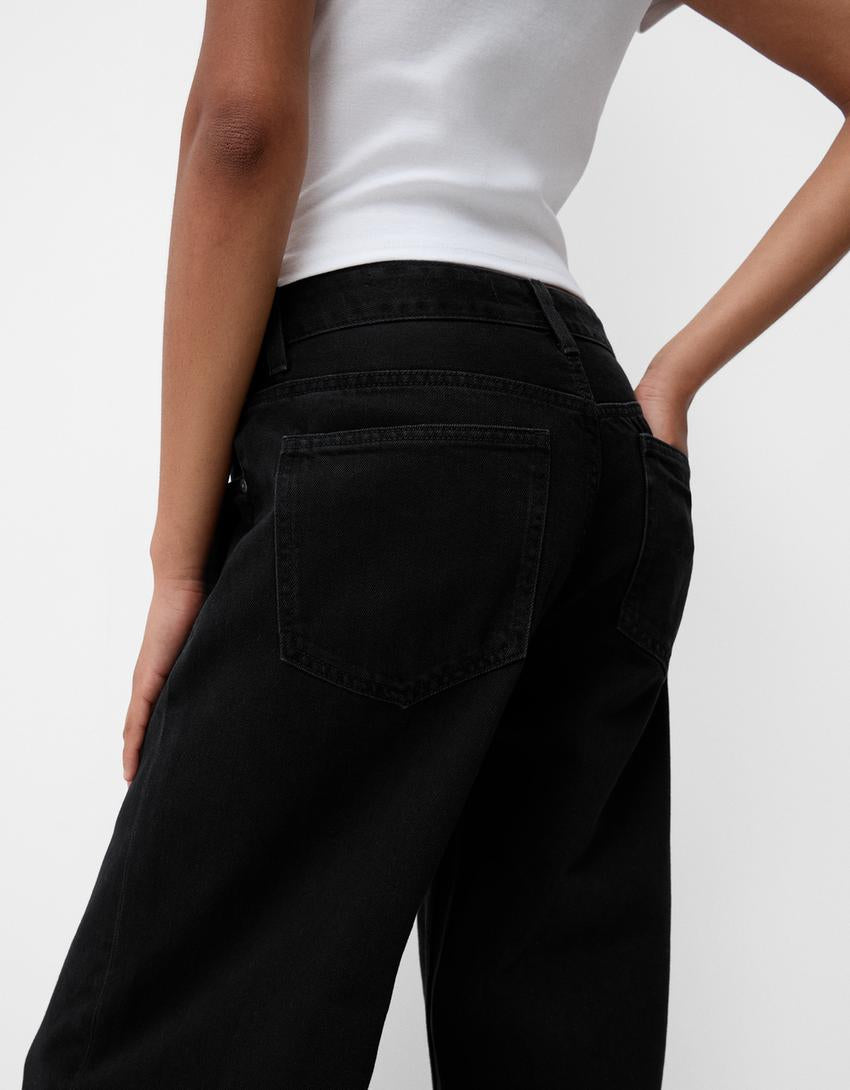 Wide Leg Denim - Bershka
