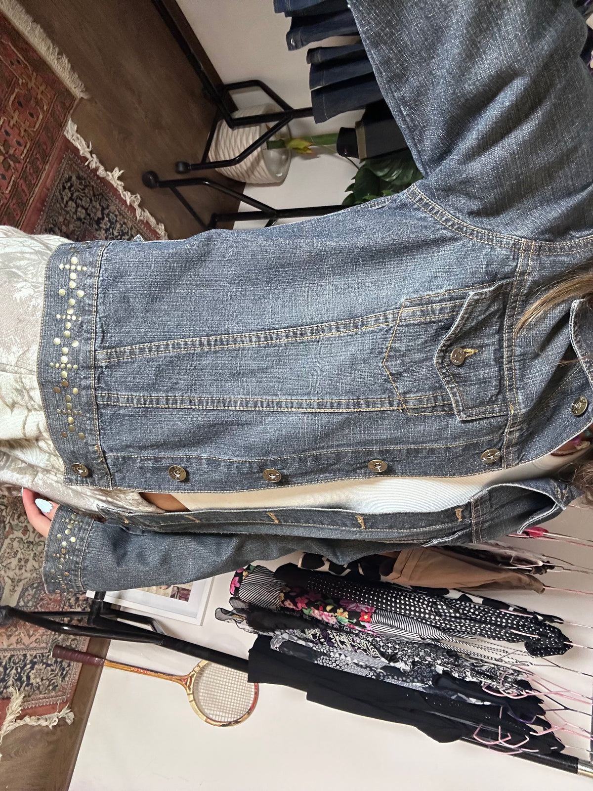Gold Studded Denim (Large)