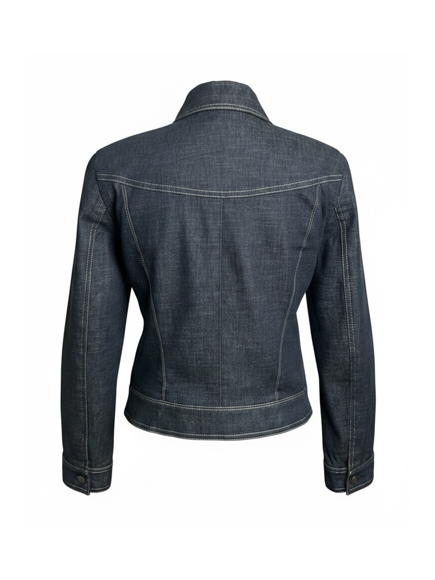 Dark Wash Zip Up Denim (Medium)