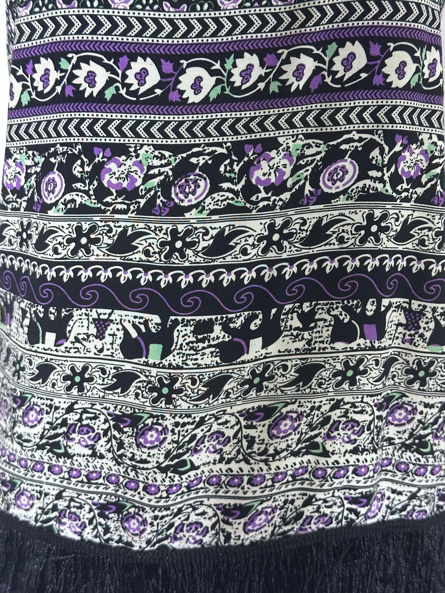 Printed Black Top (medium)