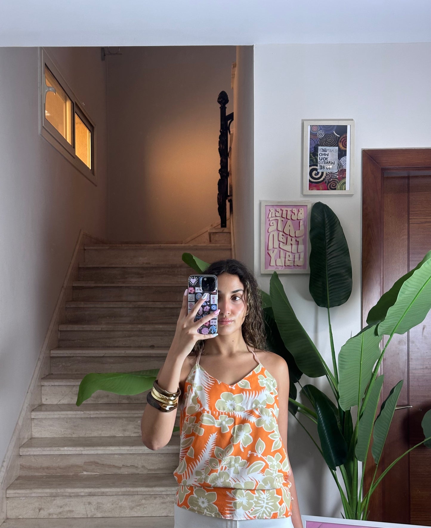Halter Floral Top (Medium)