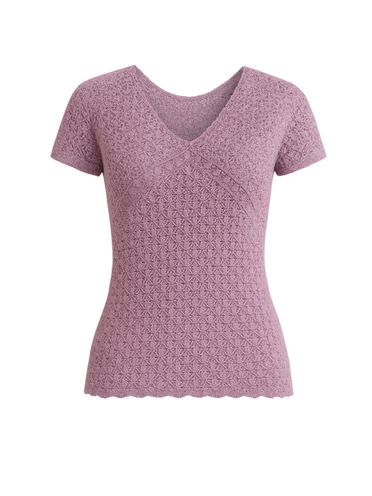 Purple Knitted Top