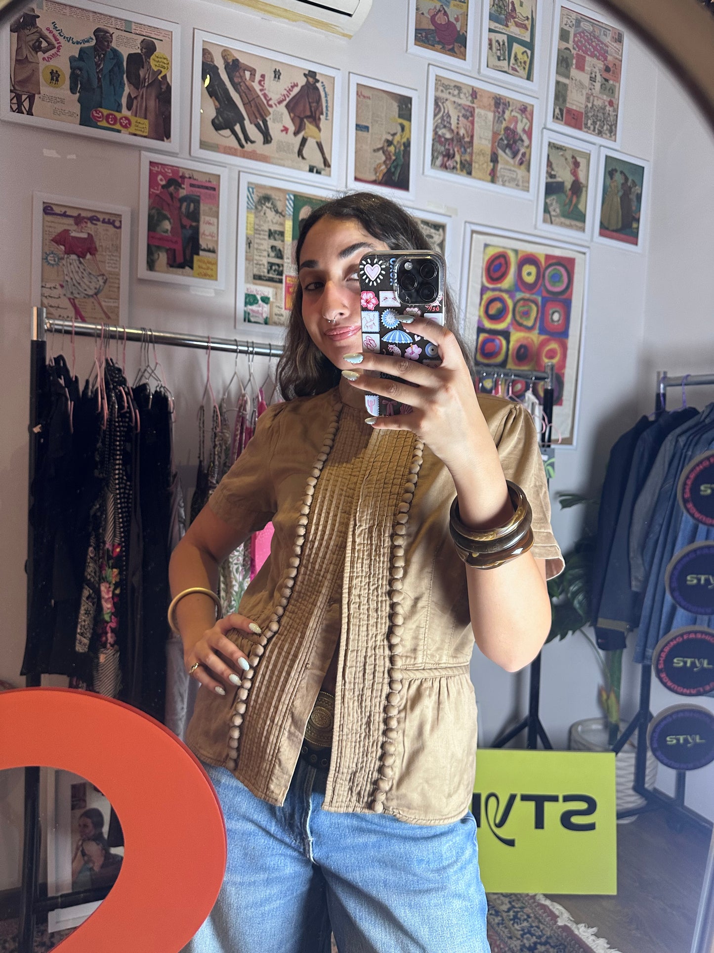 Vintage Gap Pleated Shirt (Medium)