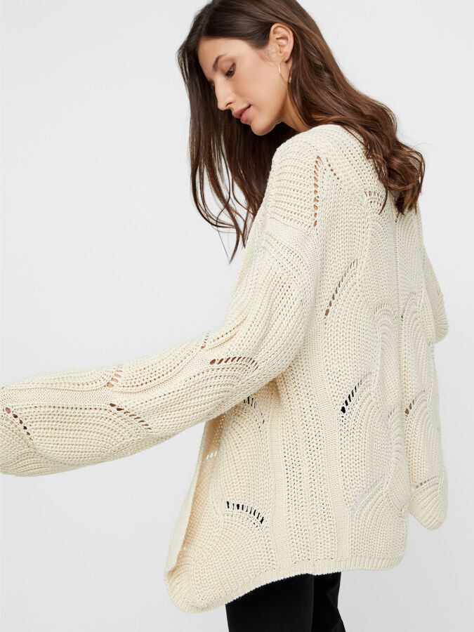 Wool White Cardigan