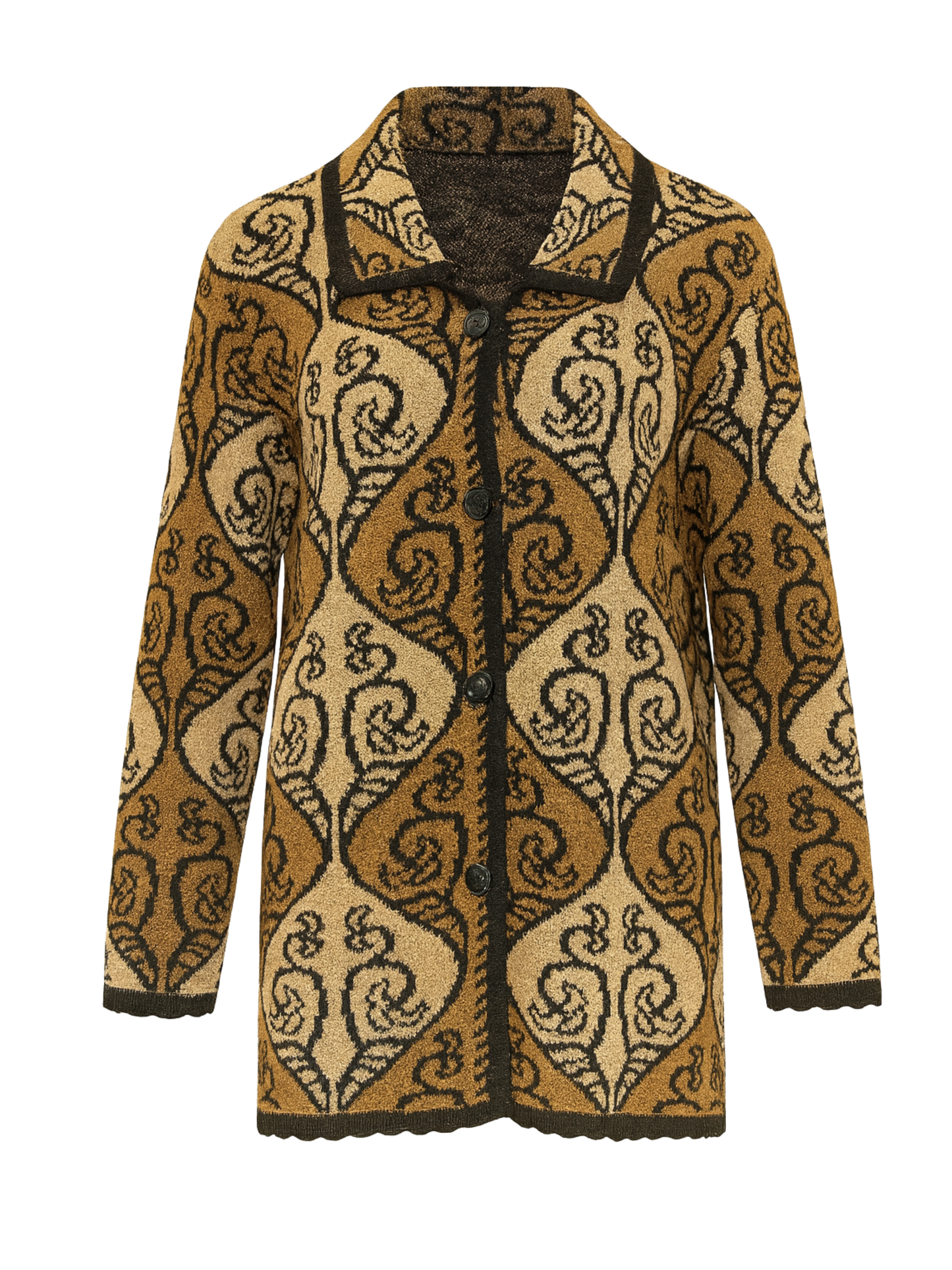 Knitted Jacket in Brown