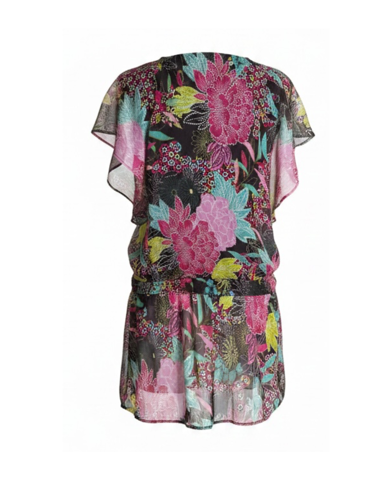 Sheer Floral Coverup (Large)