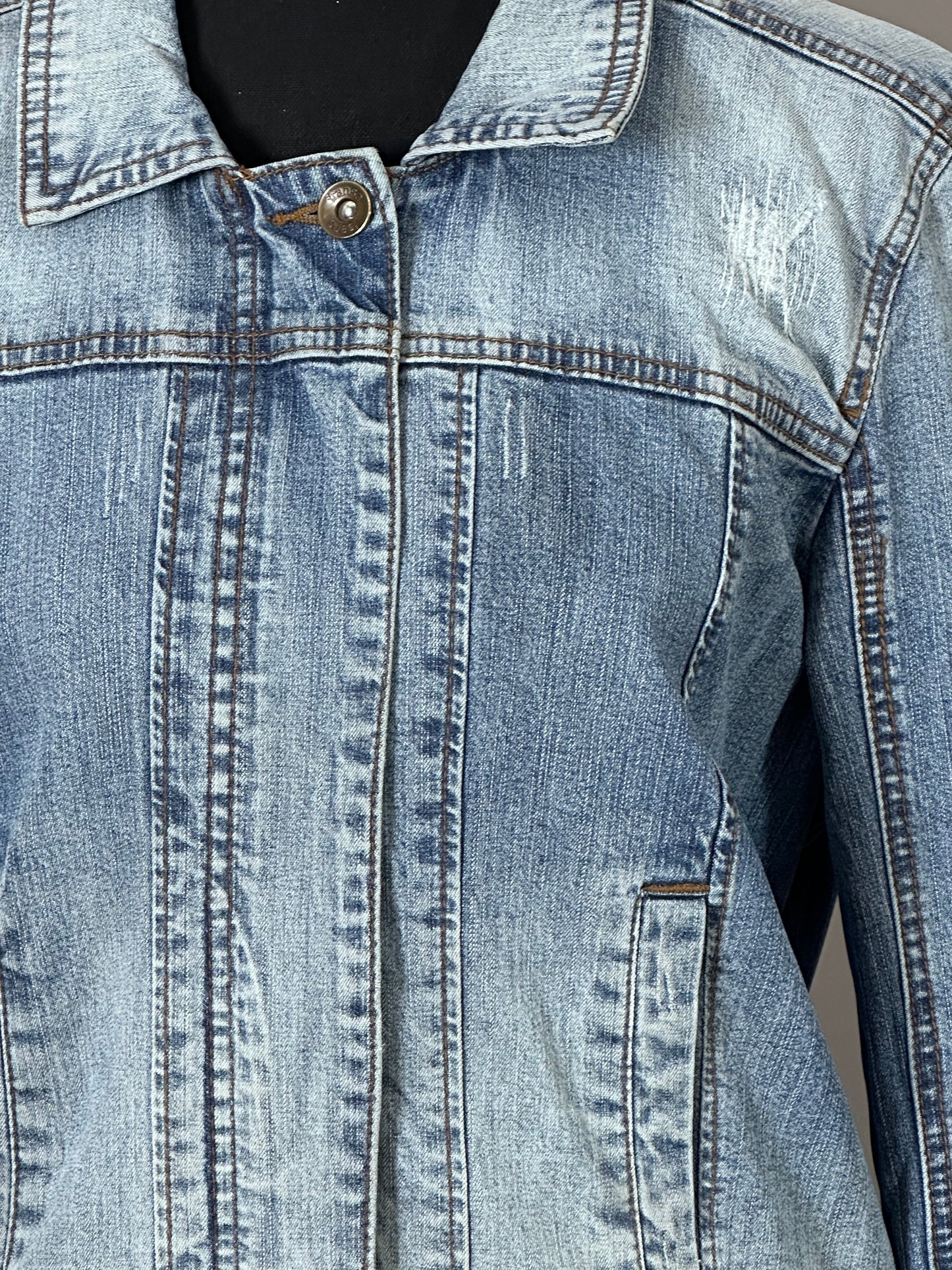 Lightwash Zipped Up Denim (Small)