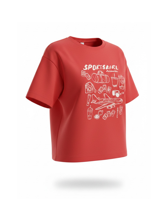 Oversized Sports Girl Tee (Small)