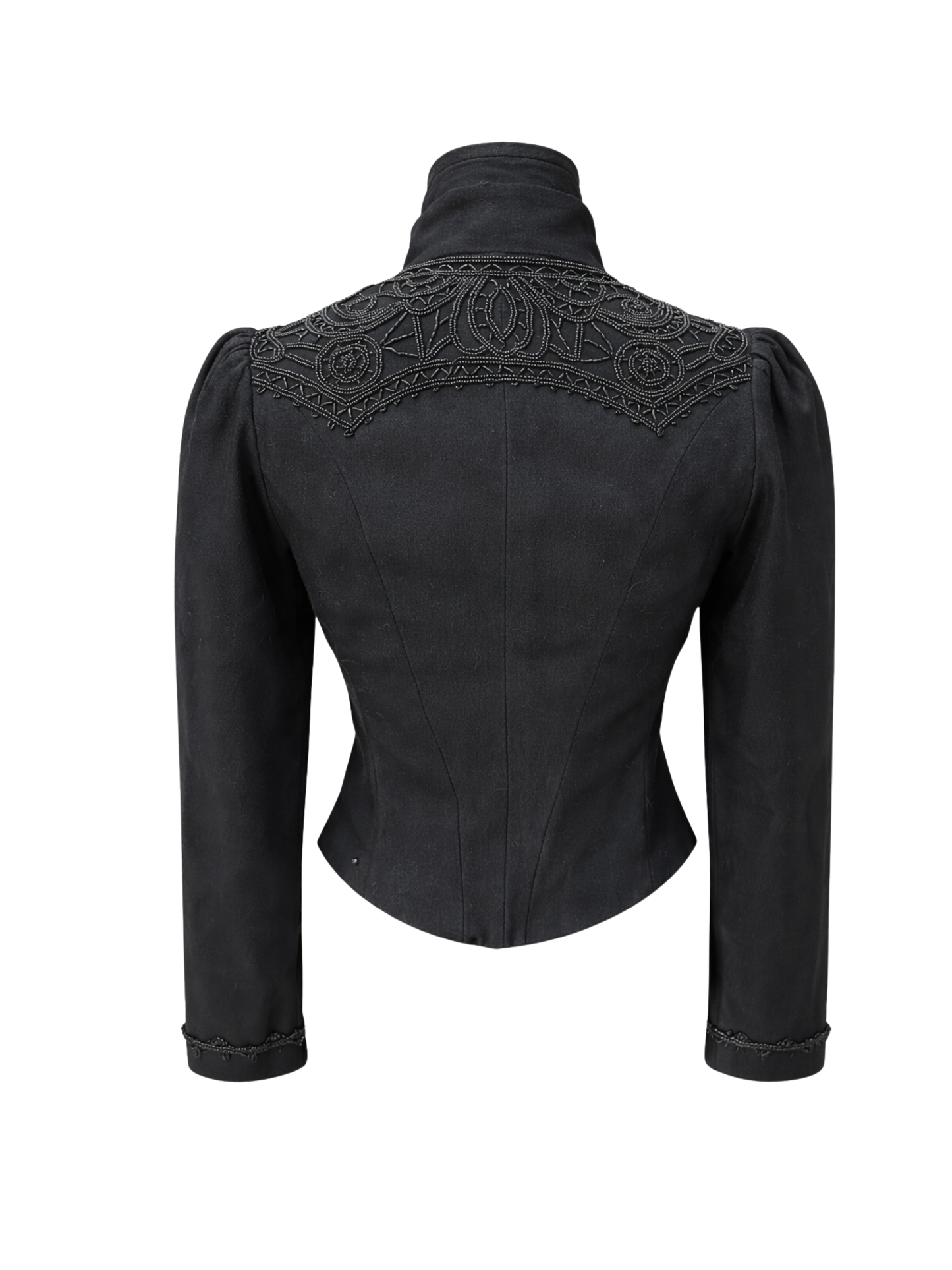 Embroidery Cropped Blazer (Small)