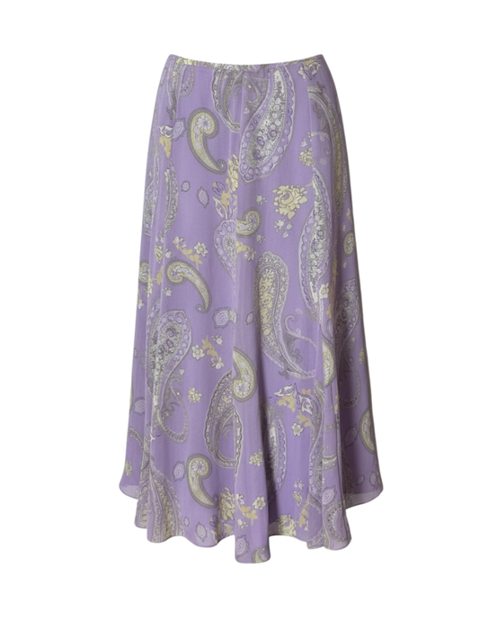 Purple Patterned Skirt (Large)