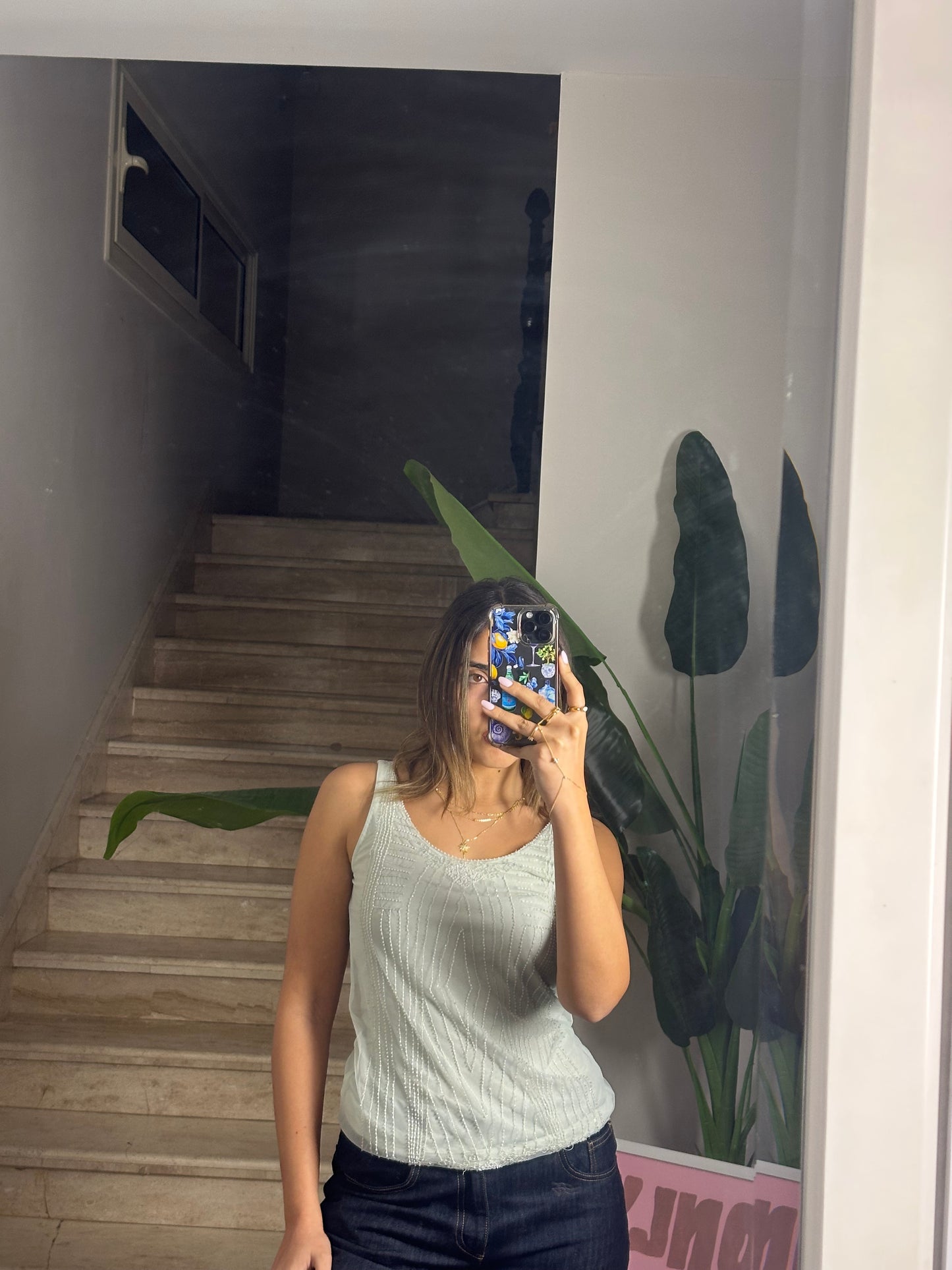 Pearl Embroidery Top (X Small)