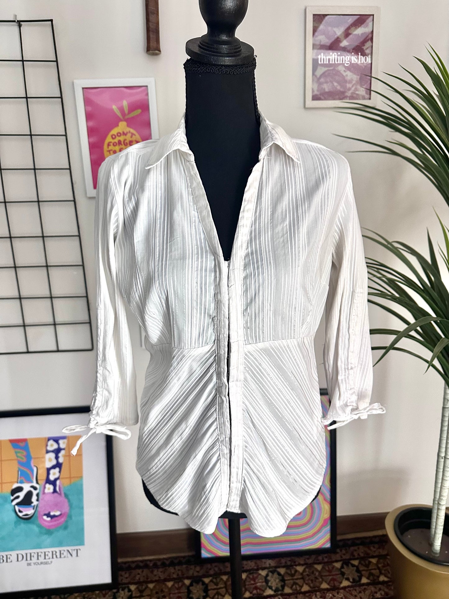 Mesh Striped Shirt (Large)