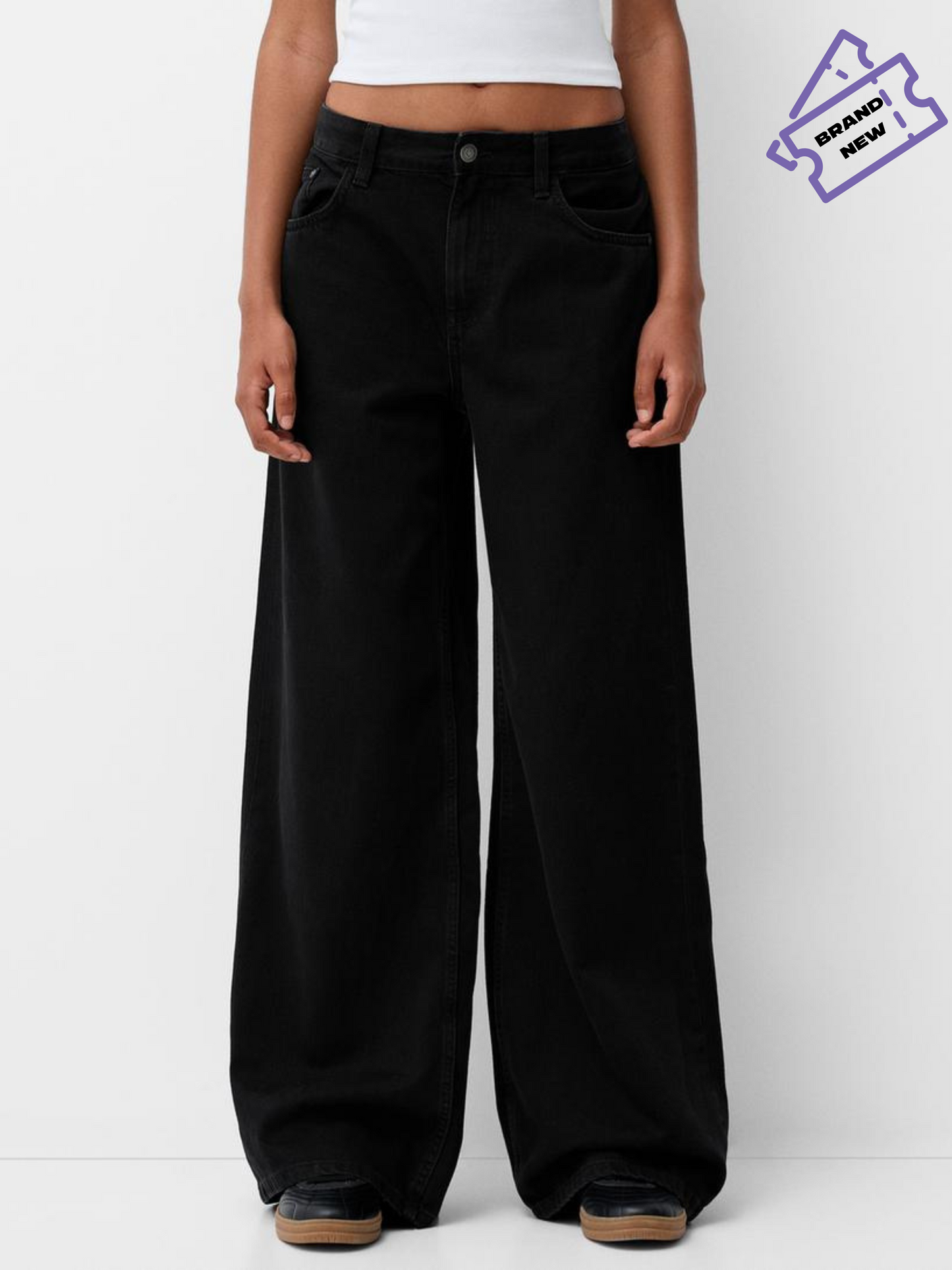 Wide Leg Denim - Bershka