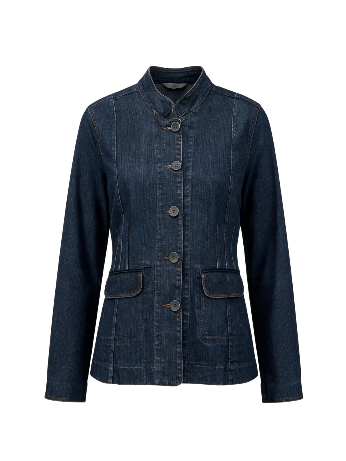 Buttoned Dark Wash Denim (Large)