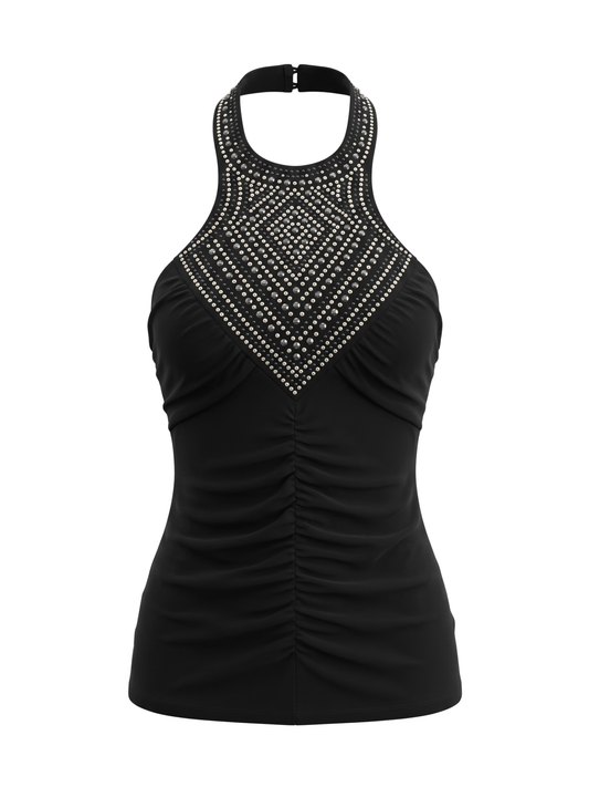 Studded Halter Top (M/L)