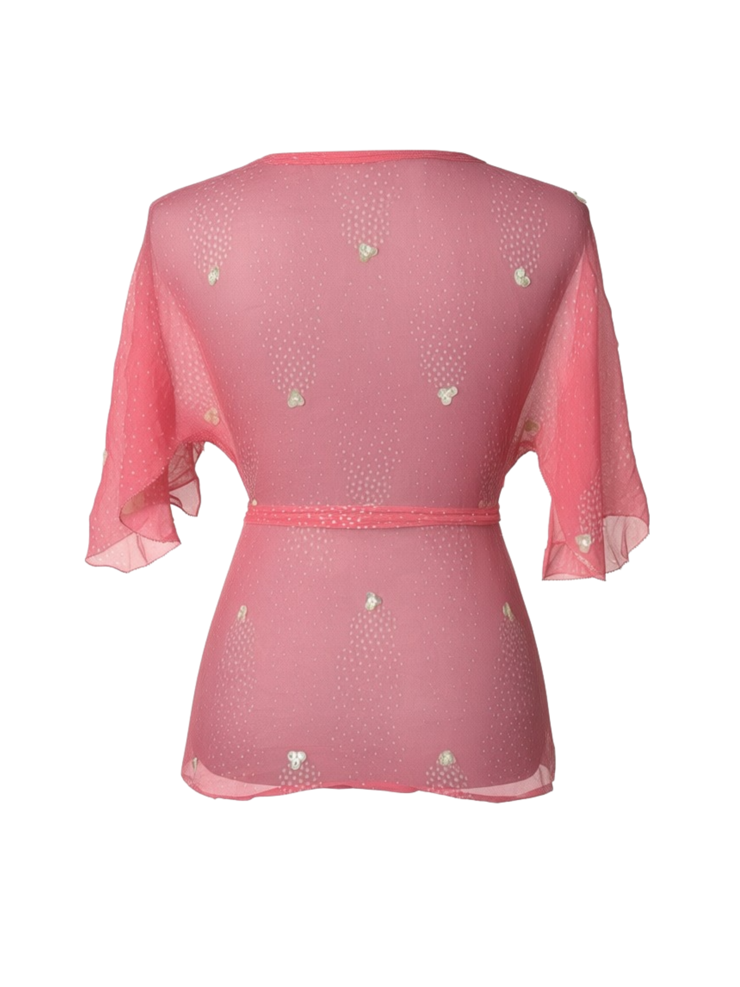 Sheer Wrap Blouse  (Small)