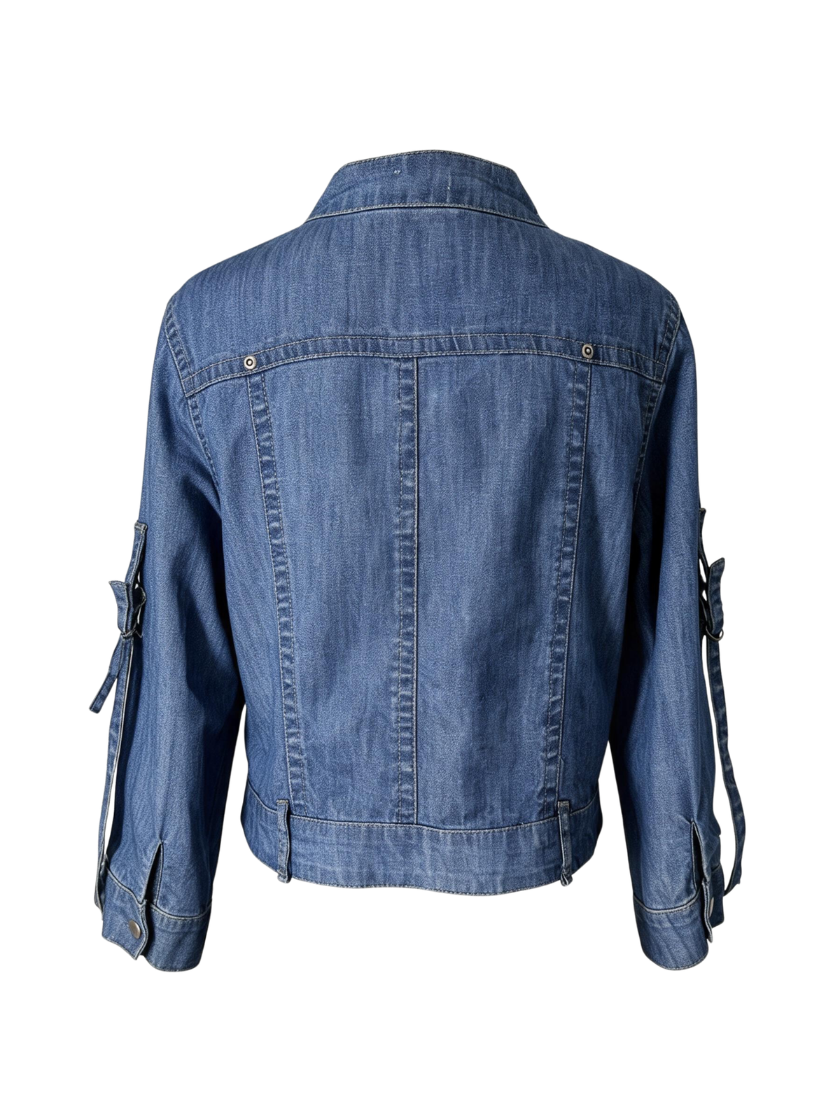 Cropped Zipped Up Denim (Large)
