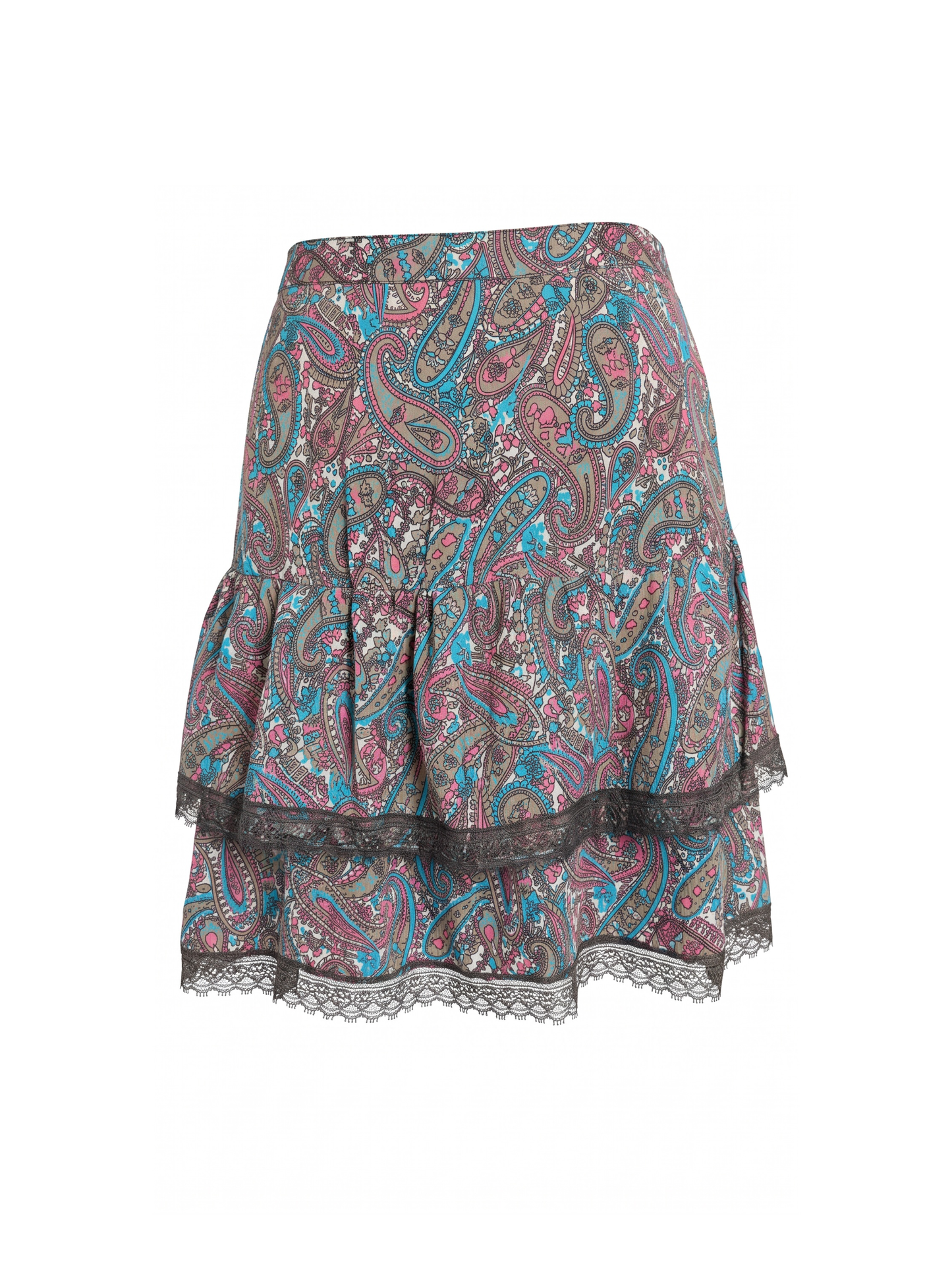 Patterned Lace Ruffle Skirt (Large)