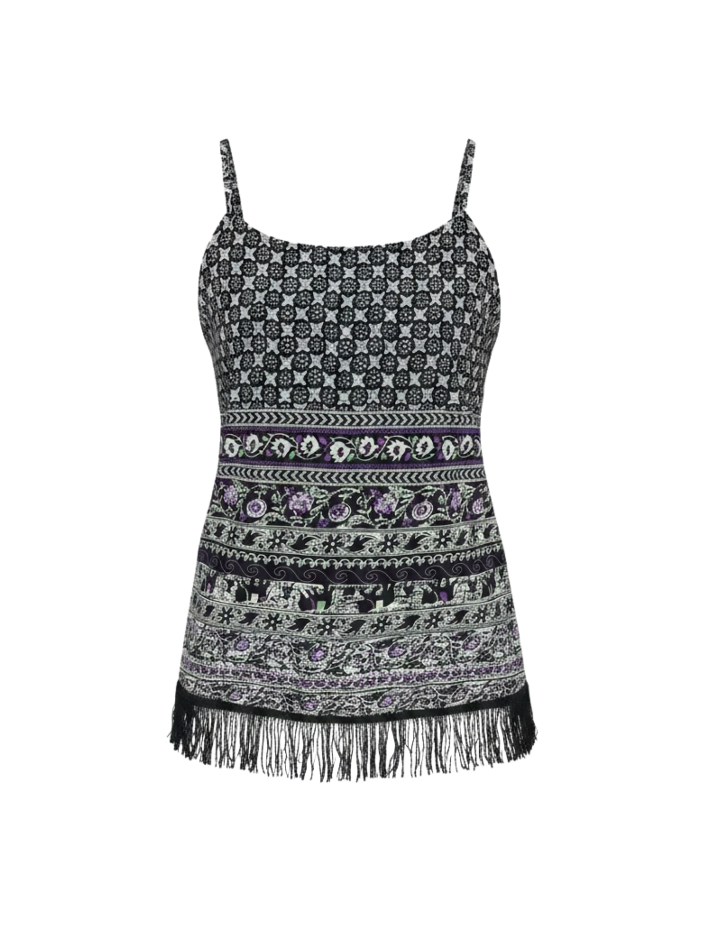 Printed Black top (medium)