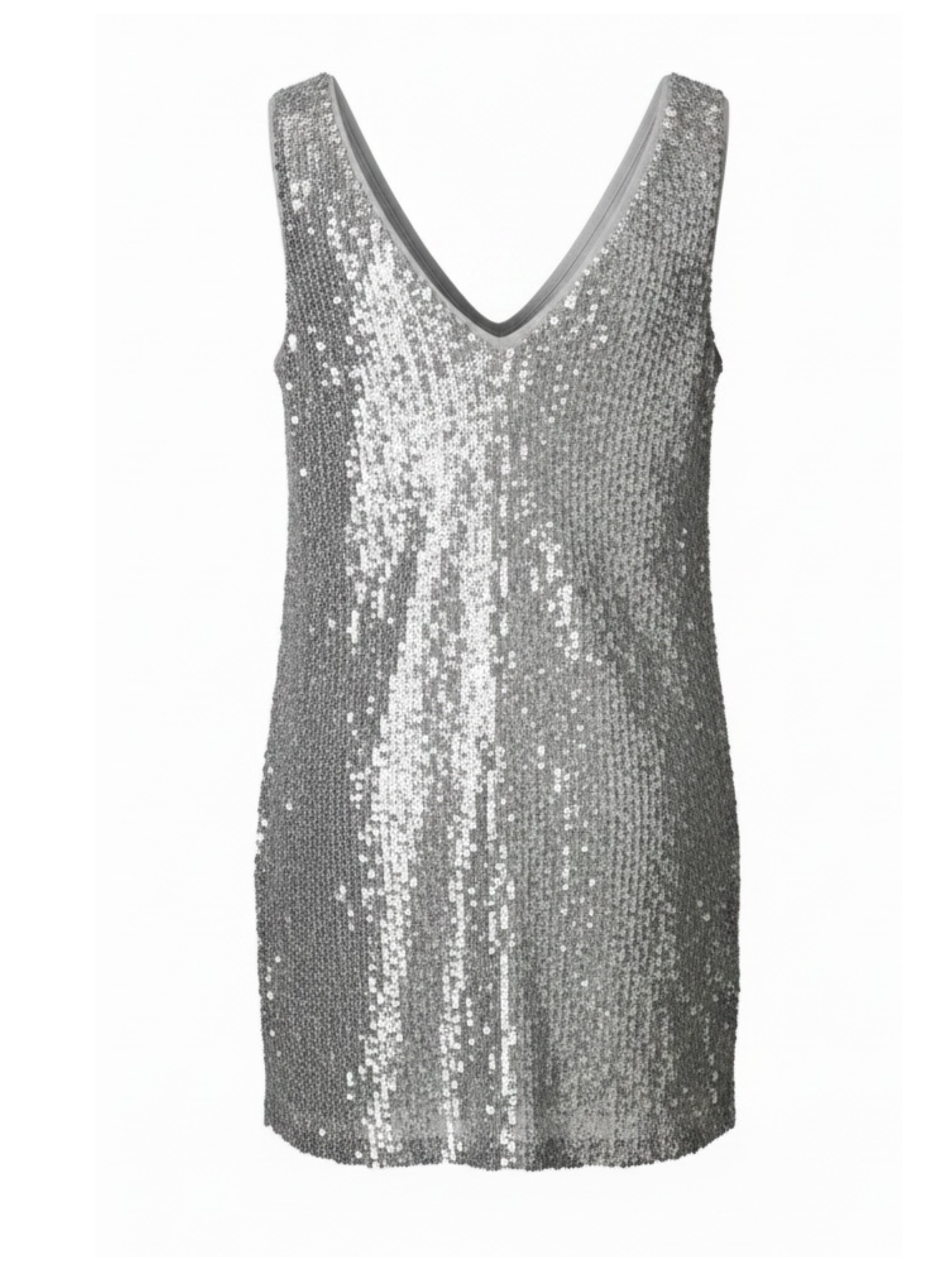Silver Sequin Dress (XS)