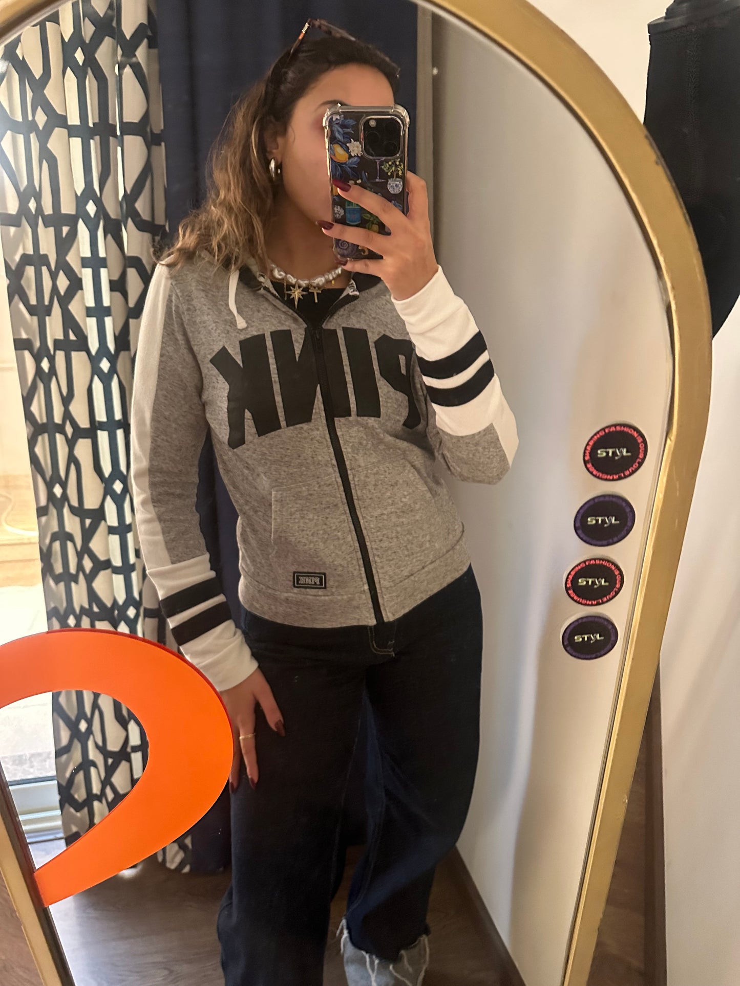 Pink Zip Up Jacket (Small)