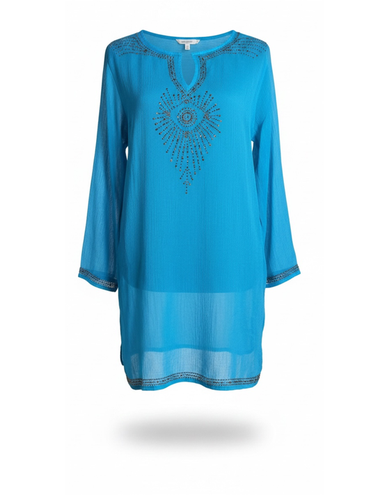 Blue Mesh Cover Up (Large)