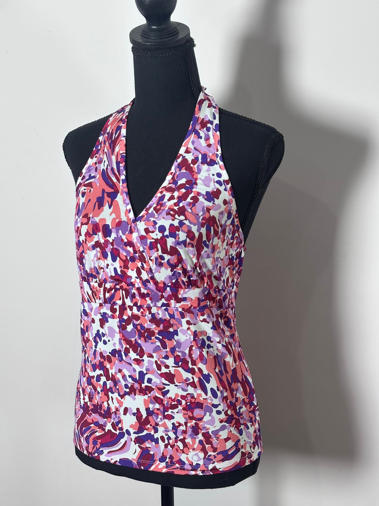 Pink Floral Halter Top (Medium)